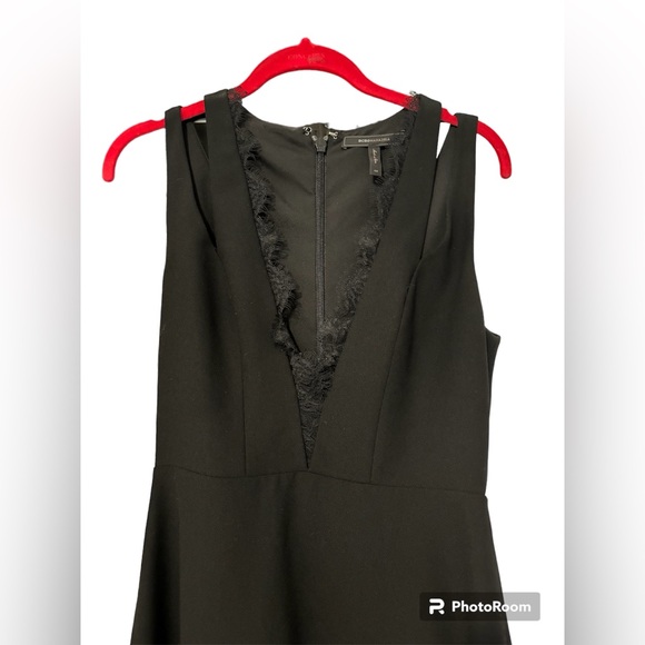 BCBGMaxAzria Lace-Trimmed Mini Dress - Picture 3 of 11